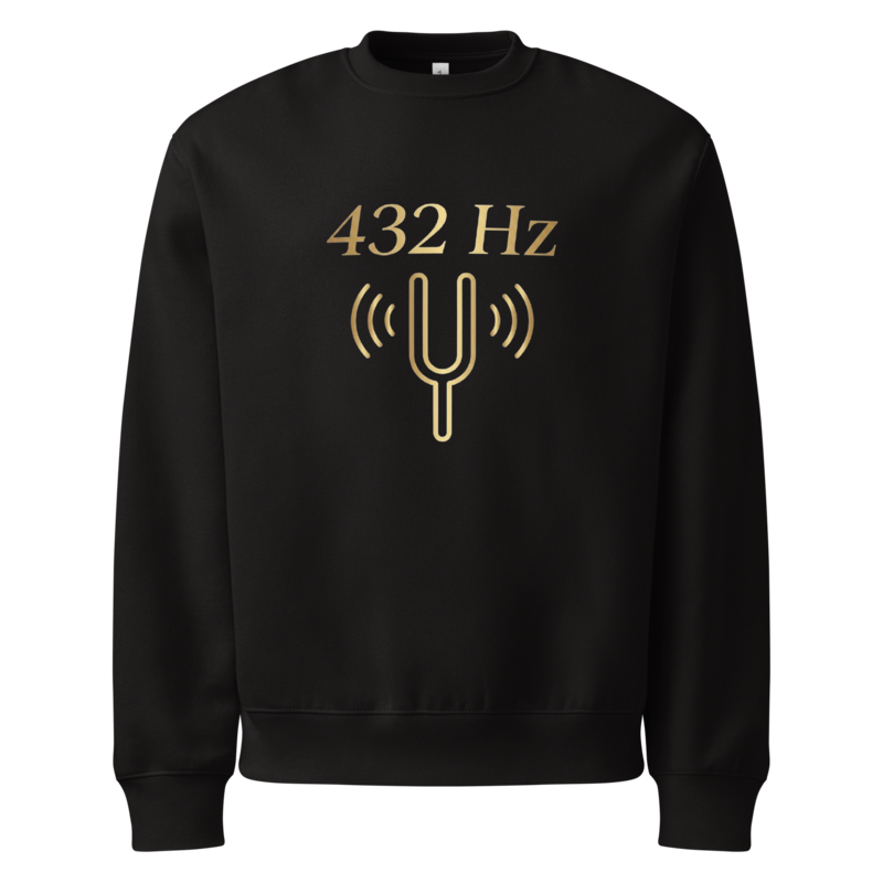 432 Hz Heavyweight Sweatshirt — front print